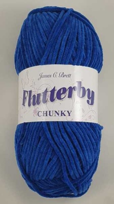 James C Brett - Flutterby Chunky - B63 Electric Blue